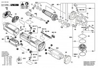 Bosch 3 601 GD0 3H0 GWS 17-125 S Angle Grinder Spare Parts